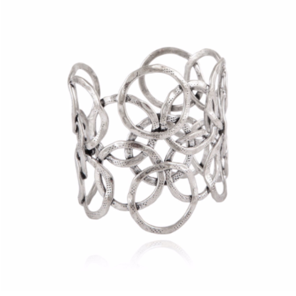 Gas Bijoux Olympie Silver Plated Cuff